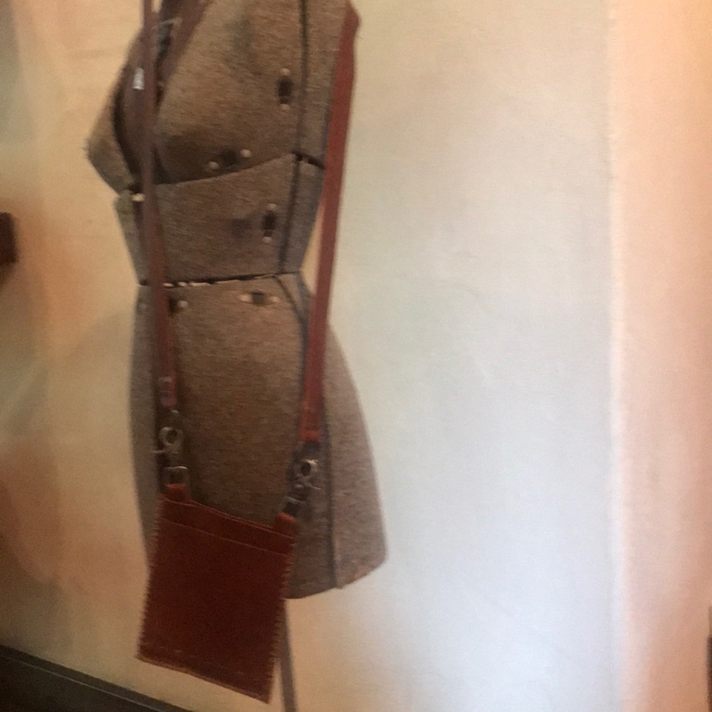 Purse leather brown new